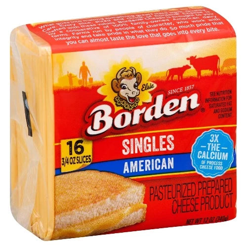 Borden American Cheese Singles 12 oz