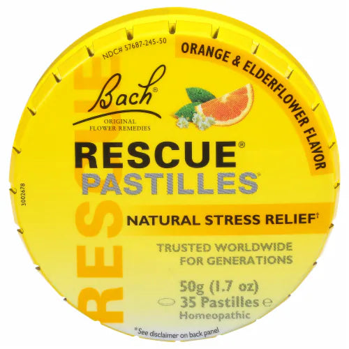 Bach Rescue Pastilles Orange & Elderflower 35 ct