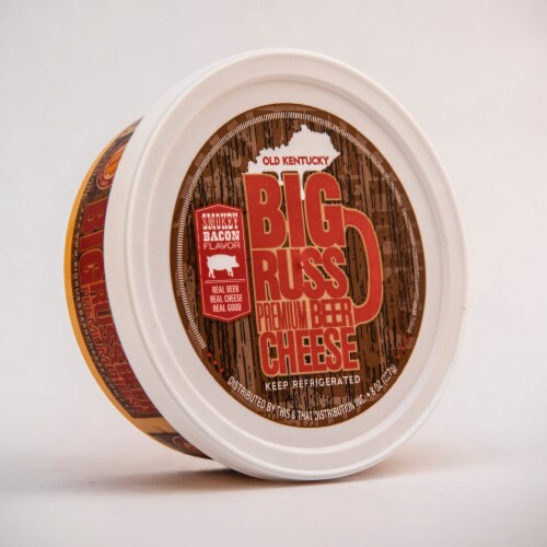 Big Russ  Premium Beer Cheese Smokey Bacon Flavor 8 oz