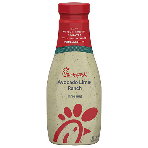 Chick-fil-A Avocado Lime Ranch Dressing 12 oz