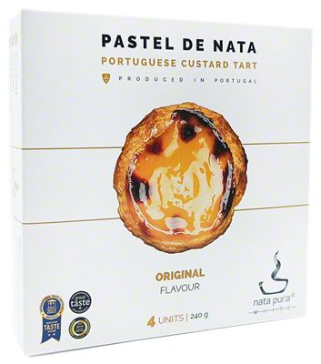 Pastel de Nata Original Custard Pastry 4 Ct