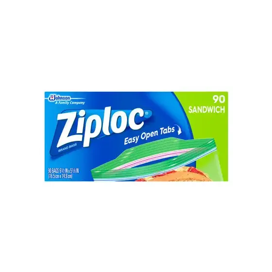 Ziploc Sandwich Bags  90 ct