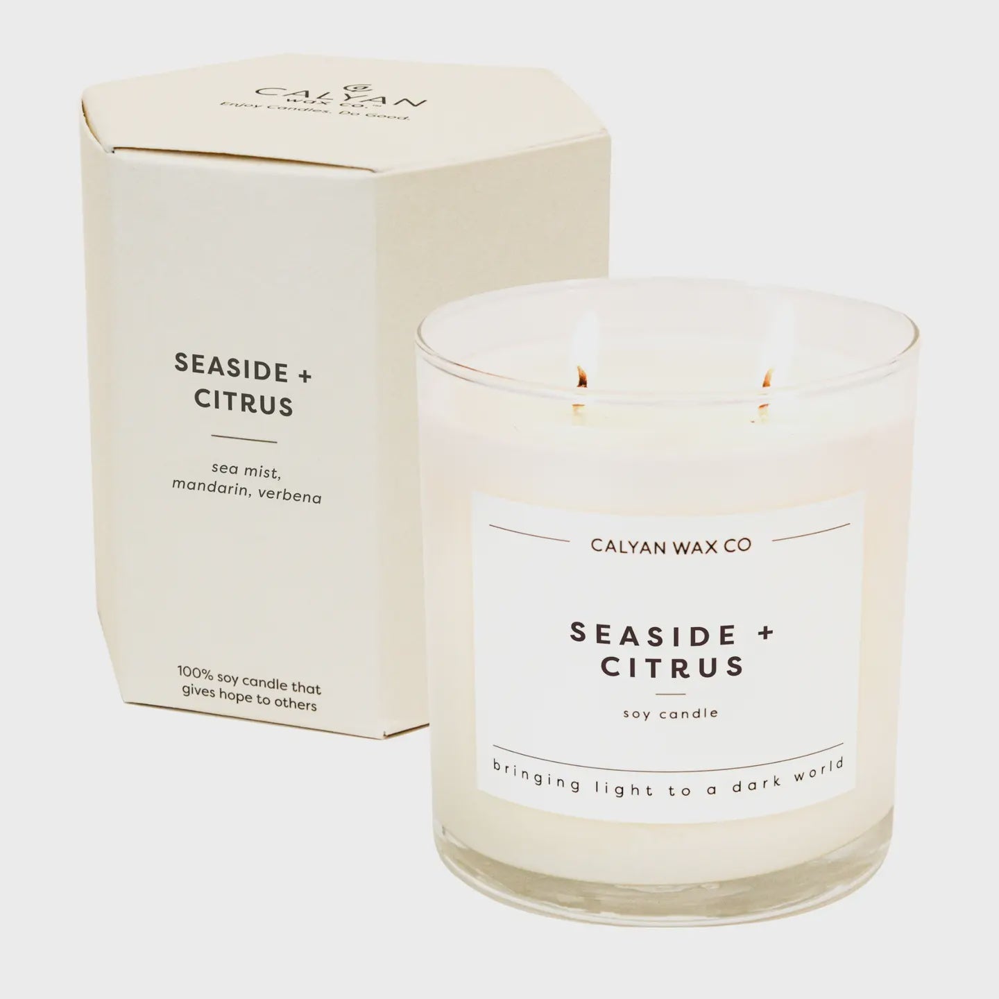 Calyan Wax Co Soy Candle Seaside & Citrus 8.8 oz