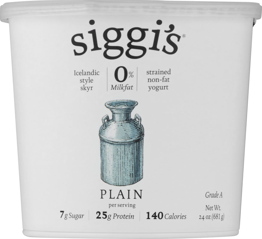 Siggi's Icelandic Strained Yogurt Nonfat Plain  24 oz