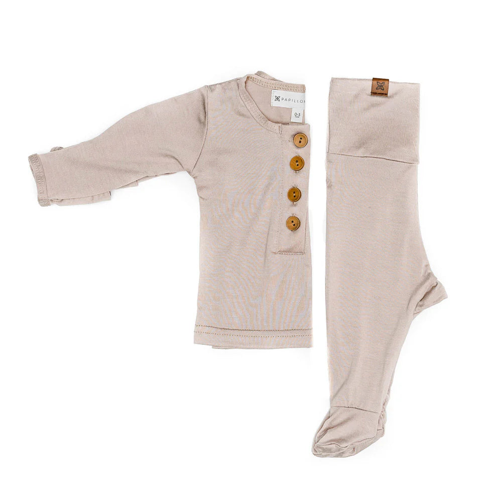 Papillon Bebe Bamboo Fawn Set 6-12 M
