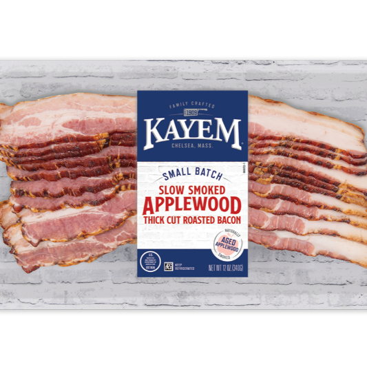 Kayem Applewood Smoked Thick Cut Bacon 12 oz