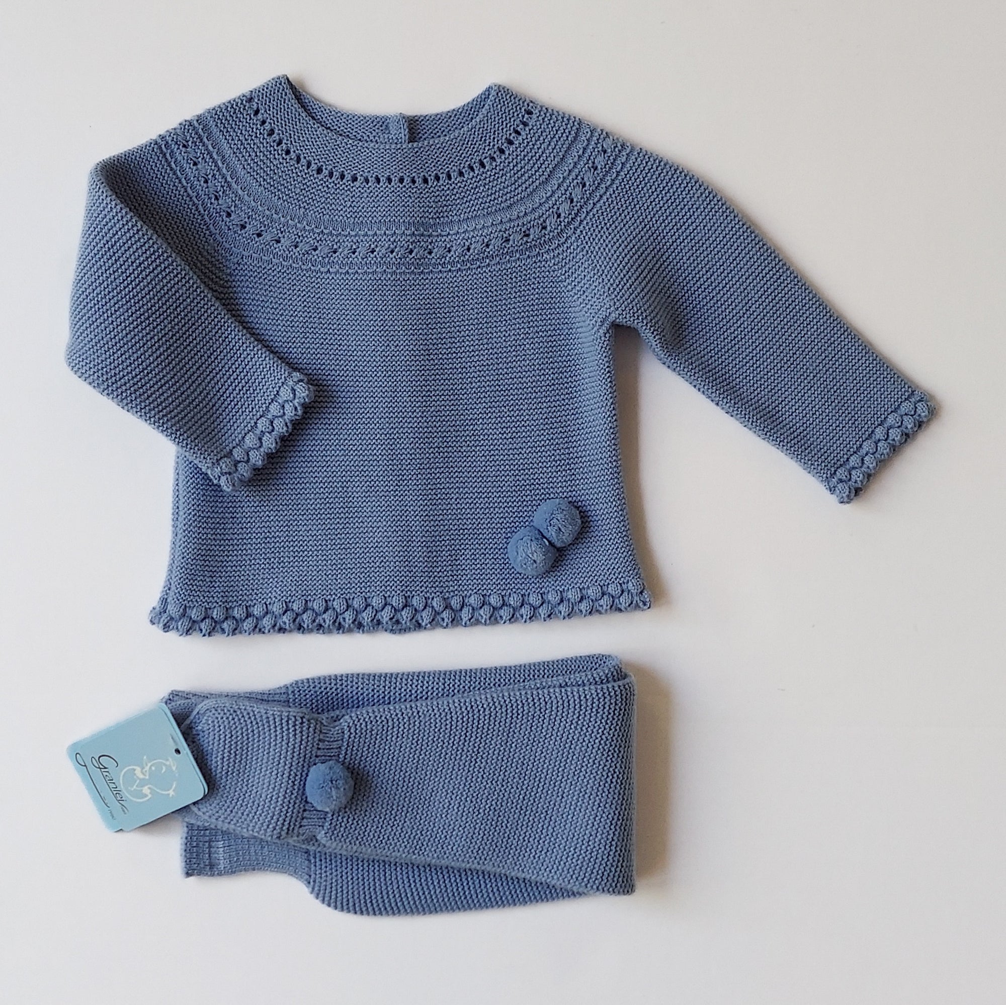 Granlei French Blue Knit Set 3M