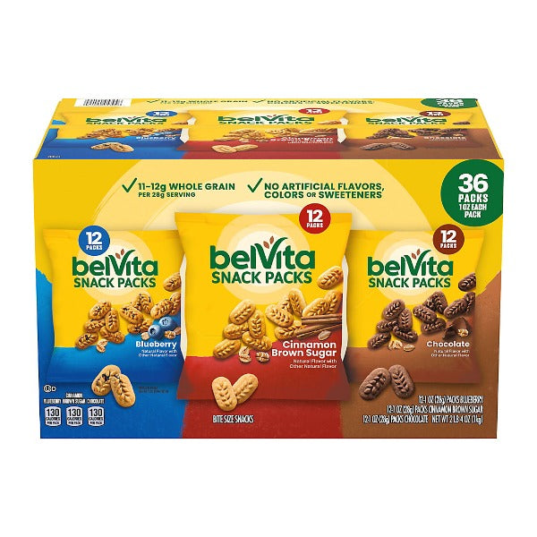 BelVita Breakfast Biscuit Bites Variety Pack 36 ct