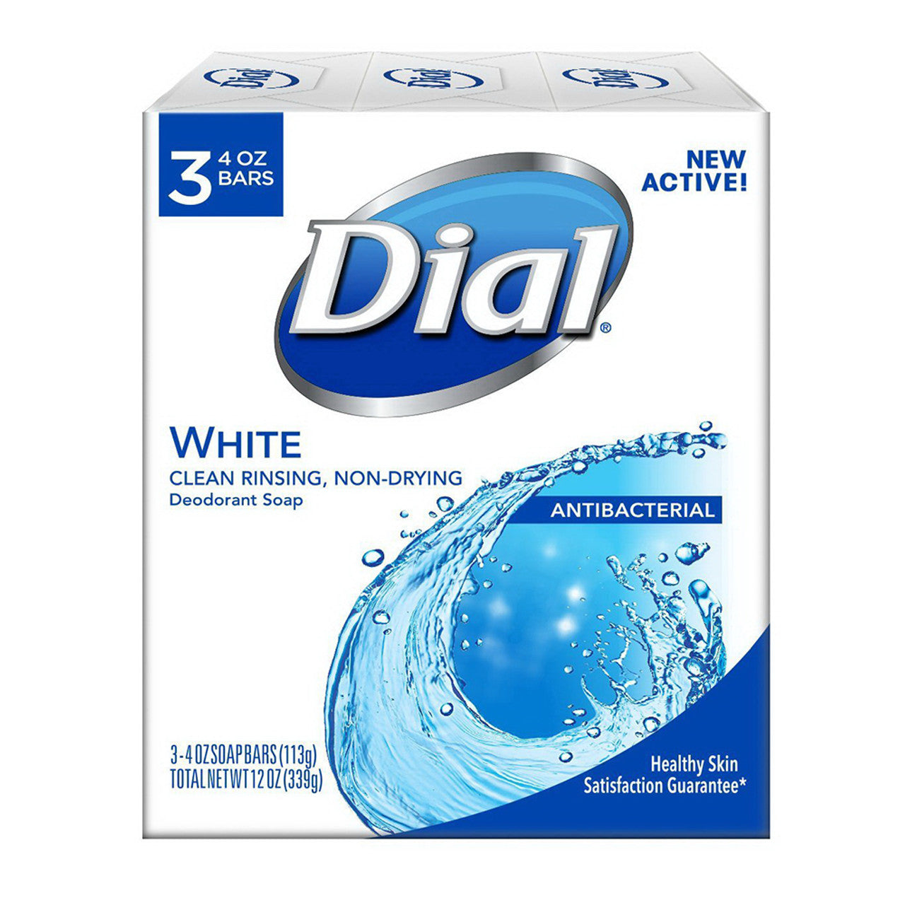 Dial Refresh & Renew Bar Soap White  4 oz 3 ct