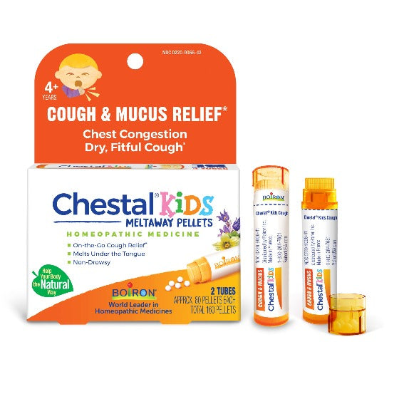 Boiron Chestal Kids Cough & Mucus Relief Meltaway Pellets 160 ct