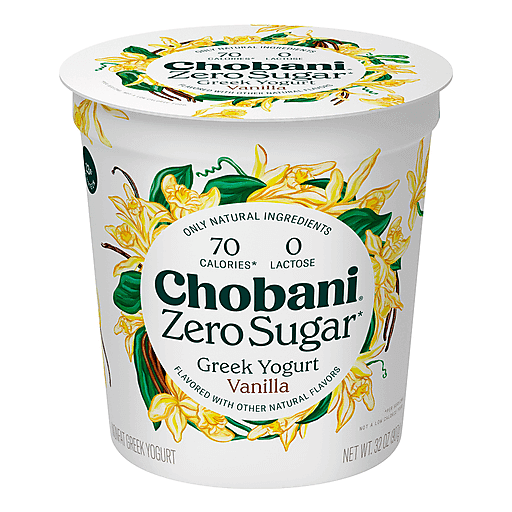 Chobani Greek Yogurt Zero Sugar Vanilla 32 oz