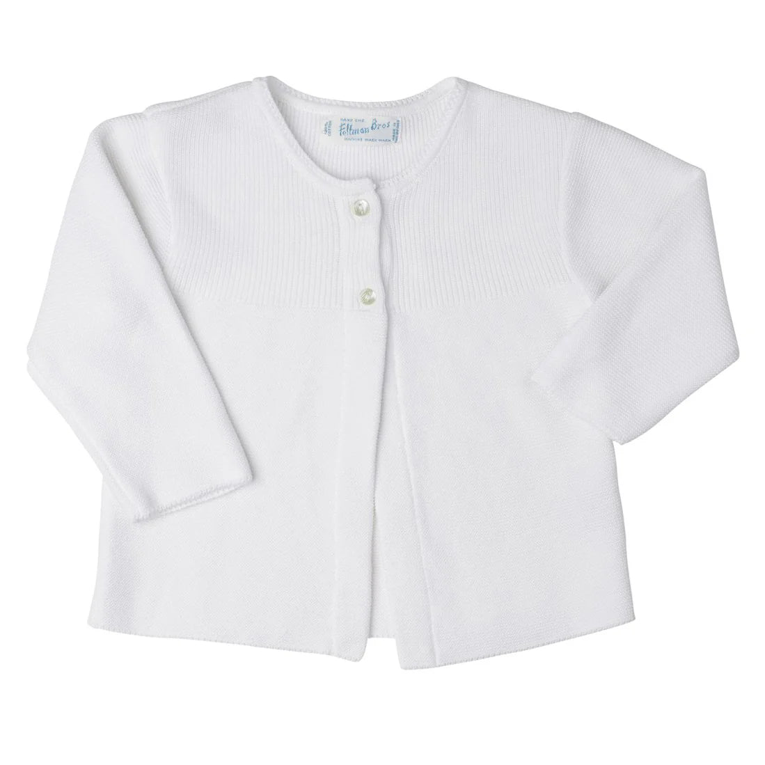Feltman Brother White Knit Cardigan - 9 Months