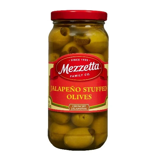 Mezzetta Jalapeno Stuffed Olives  10 oz