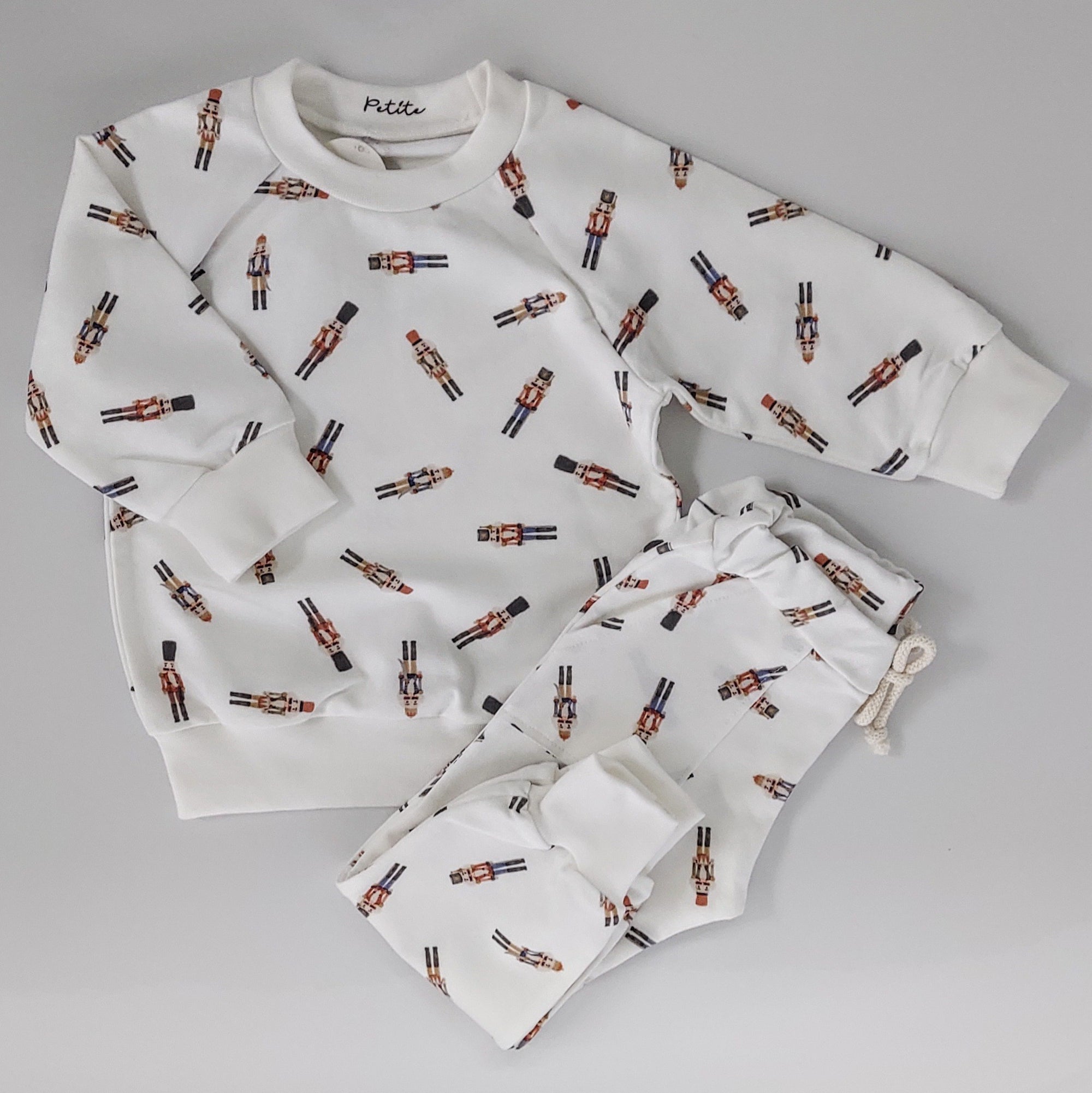 Vintage Nutcracker Soft Loungewear Set -12-18M