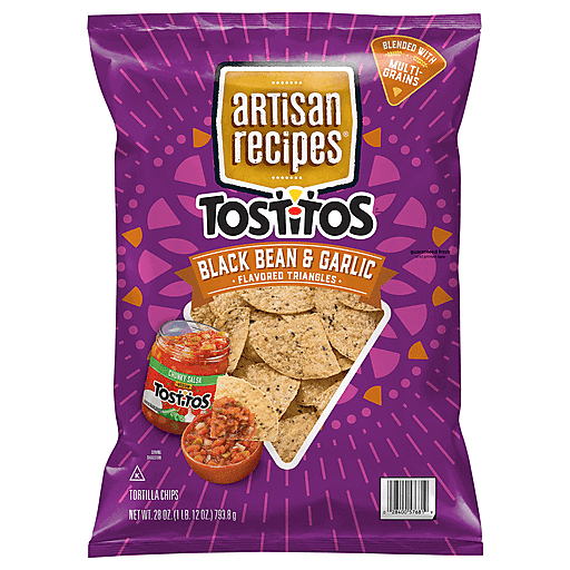 Tostito's Tortilla Chips Black Bean and Garlic  9 oz