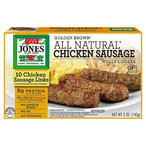 Jones All Natural Fully Cooked Chicken Sausage 5 oz