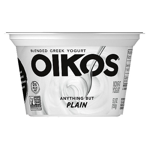 Dannon Oikos Greek Yogurt Anything But Plain  5.3 oz