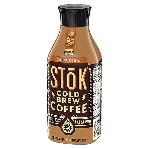 Stok Cappuccino Cold Brew Coffee  48 oz