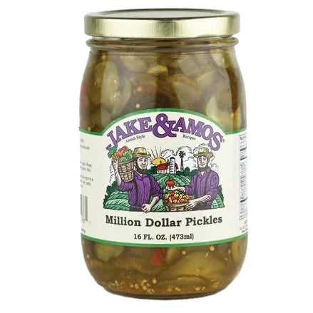 Jake & Amos Million Dollar Pickles 17 oz