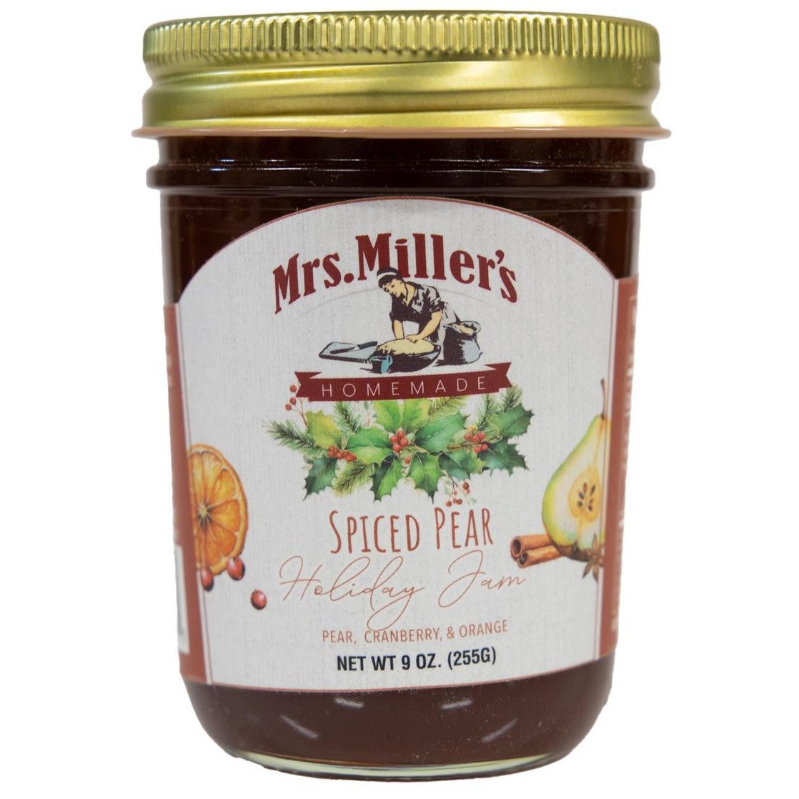 Mrs. Miller's Spiced Pear Holiday Jam  9 oz