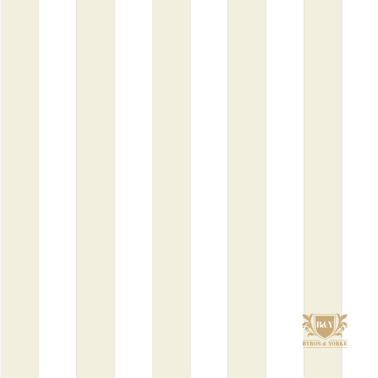 B & Y Beige Stripe Dinner Napkin 18 Ct