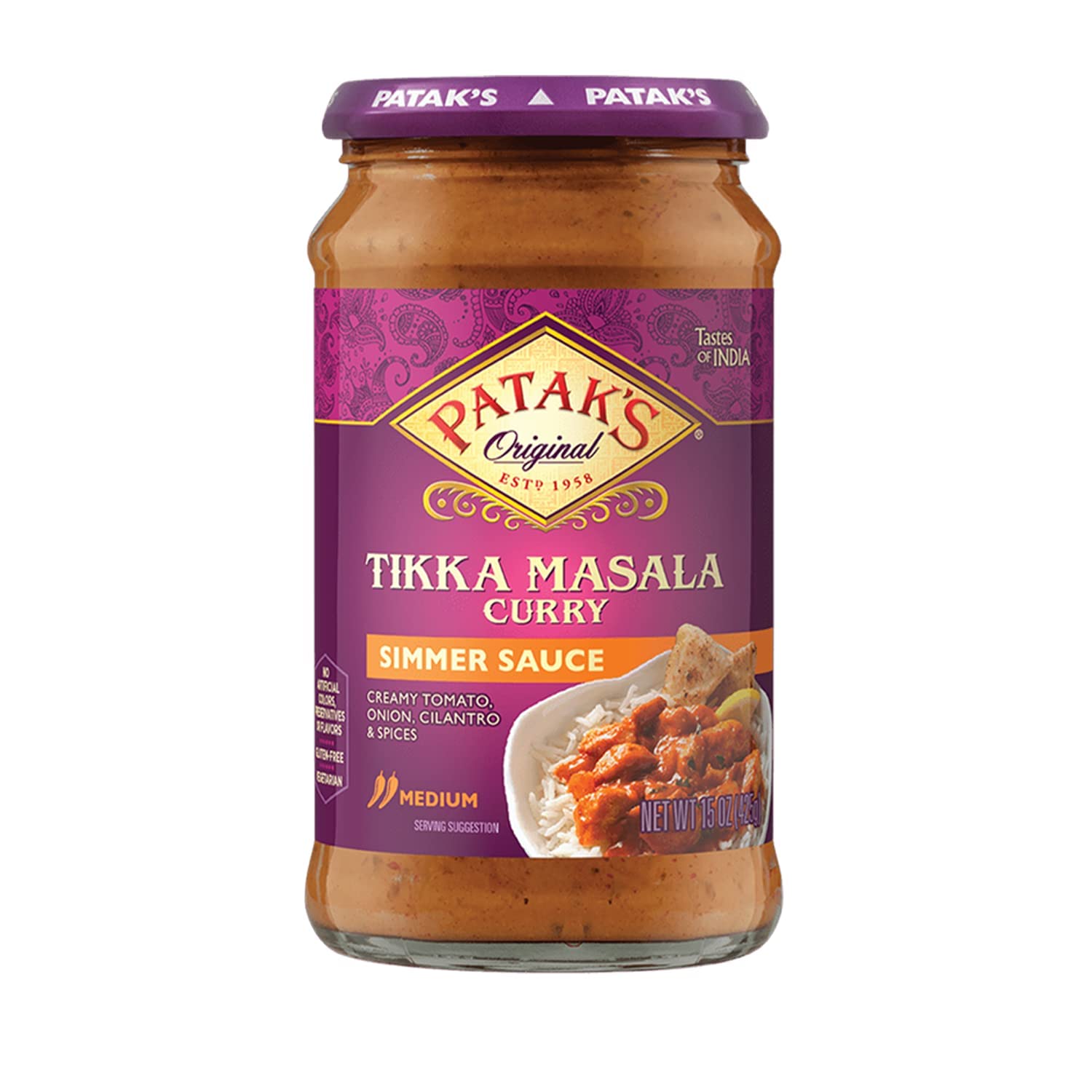 Patak's Tikka Masala Simmer Sauce 15 oz