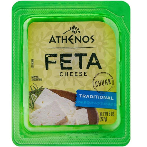 Athenos Feta Cheese Chunks in Brine 8 oz