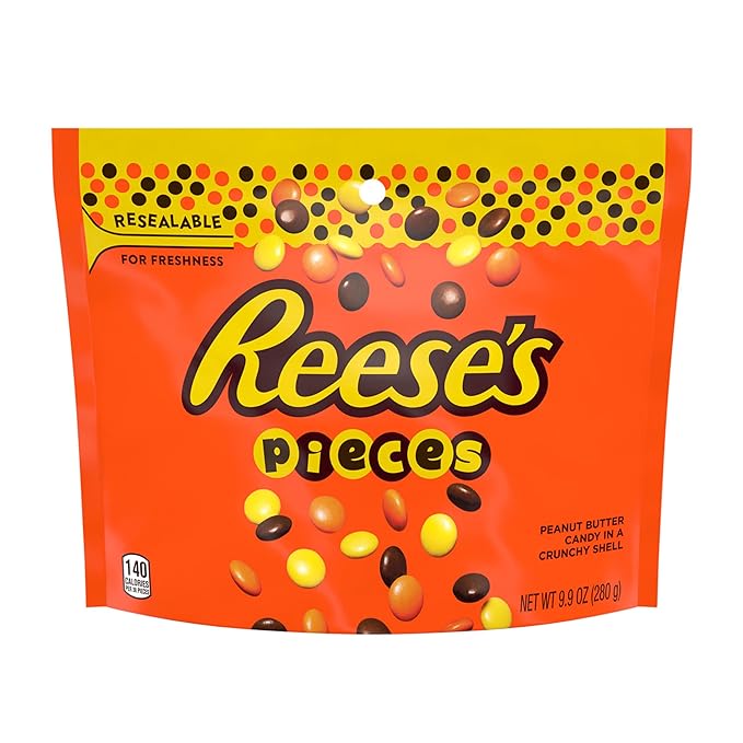 Reese's Pieces Candy Share Size Bag 9.9 oz