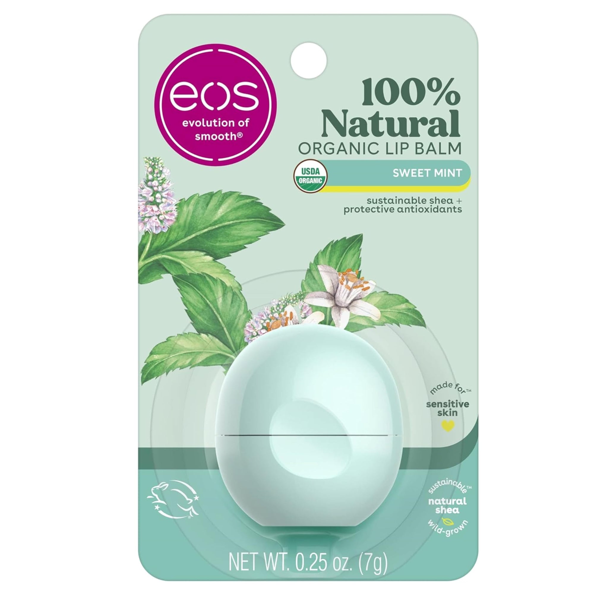 Eos Shea Lip Balm Sweet Mint 0.25 oz