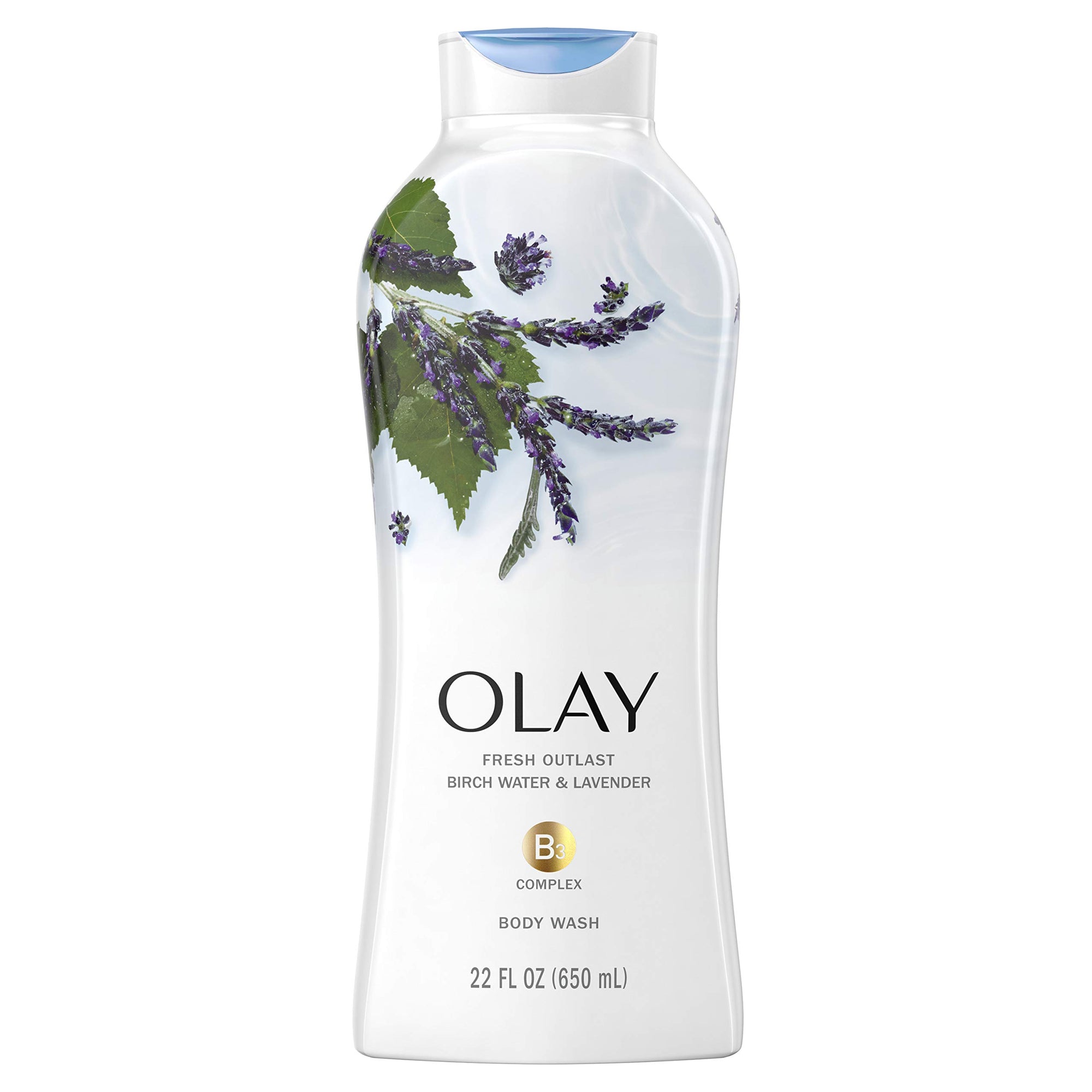 Olay Fresh Outlast Body Wash Birch Water & Lavender 22 oz