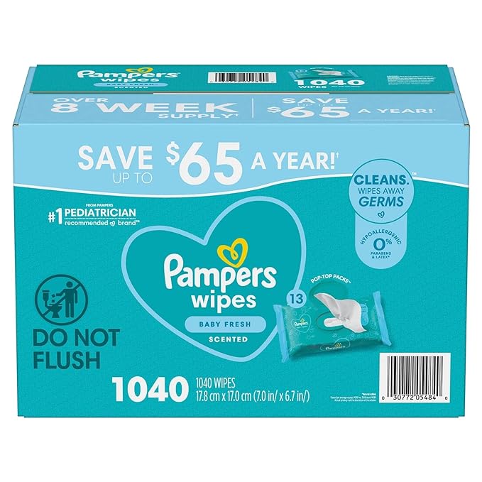 Pampers Scented Baby Fresh Wipes 1,040 ct