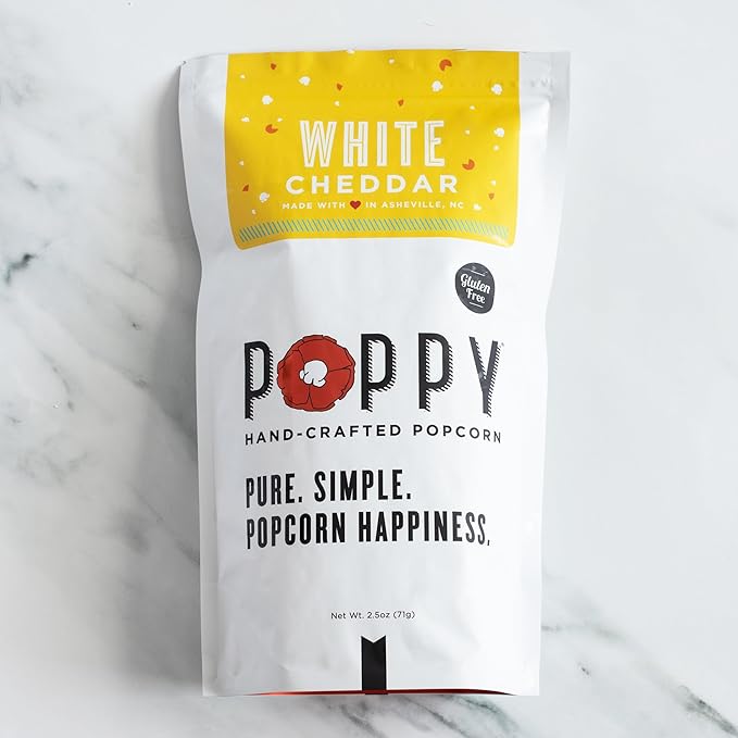 Poppy White Cheddar Popcorn 3 oz