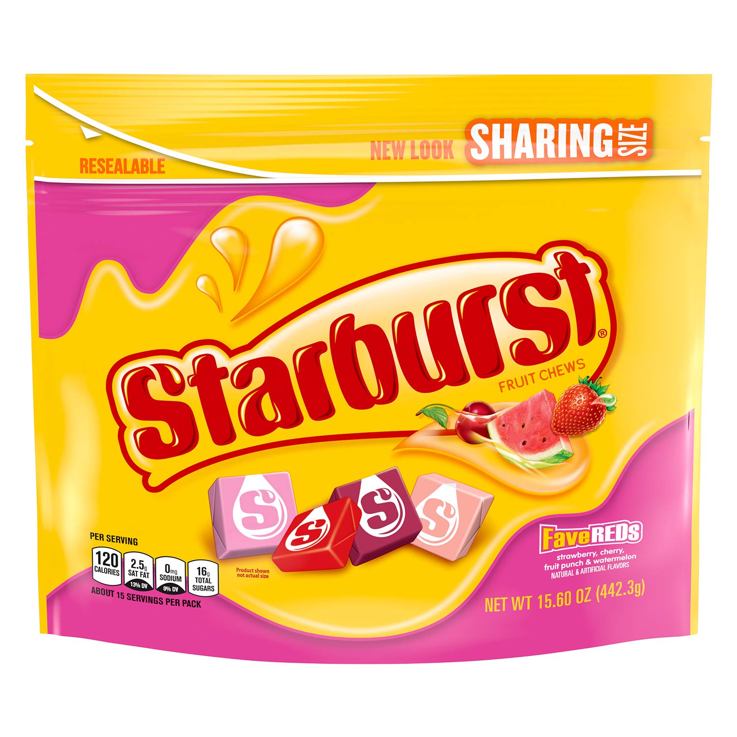 Starburst Fruit Chews Favereds  15.6 oz