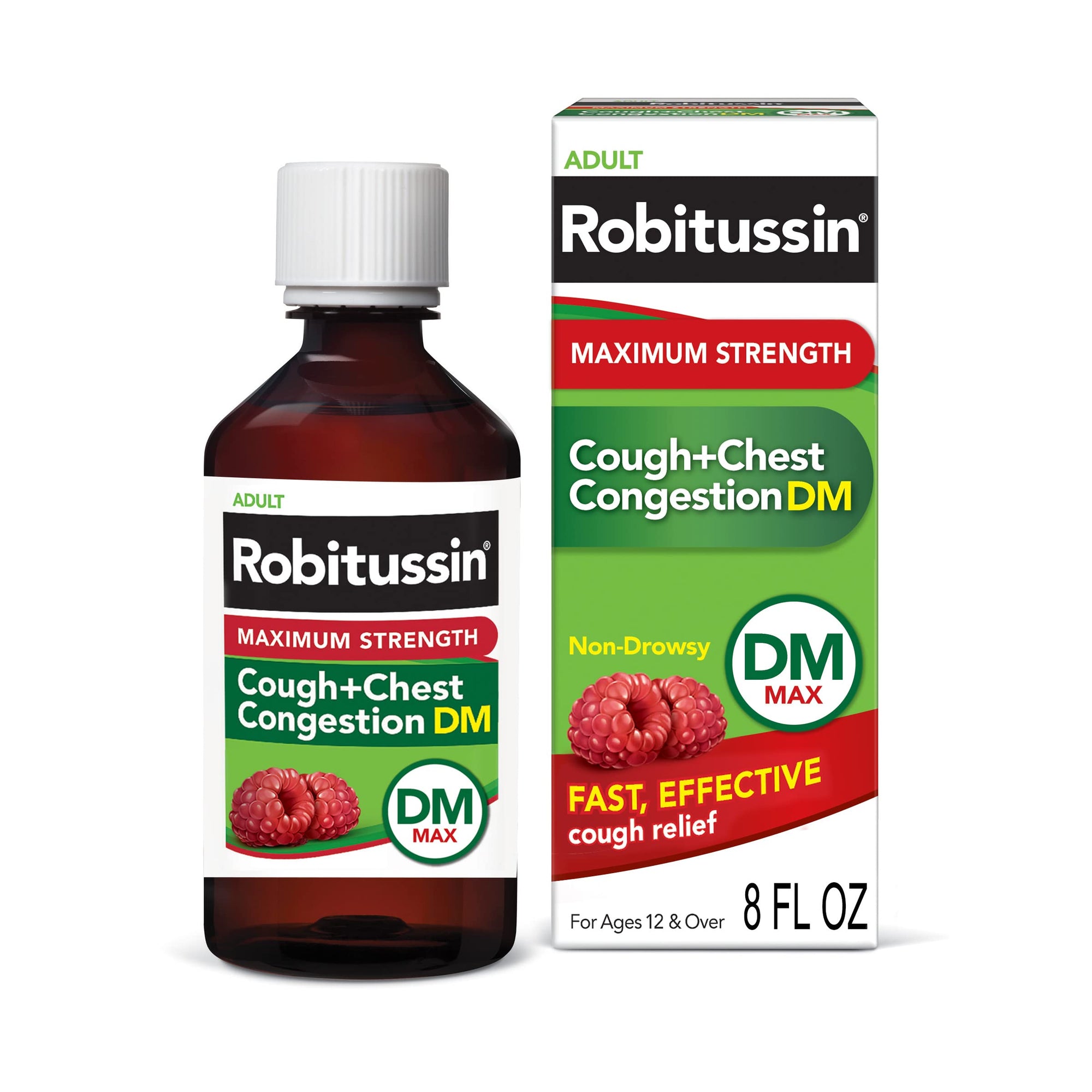 Adult Robitussin Max Strength Cough & Chest Congestion DM 8 oz