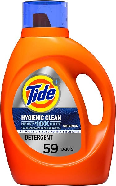 Tide Laundry Detergent Hygienic Clean 10X 59 Loads  84 oz