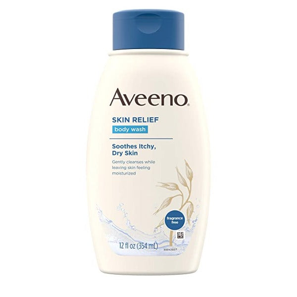 Aveeno Skin Relief Body Wash Fragrance Free 12 oz