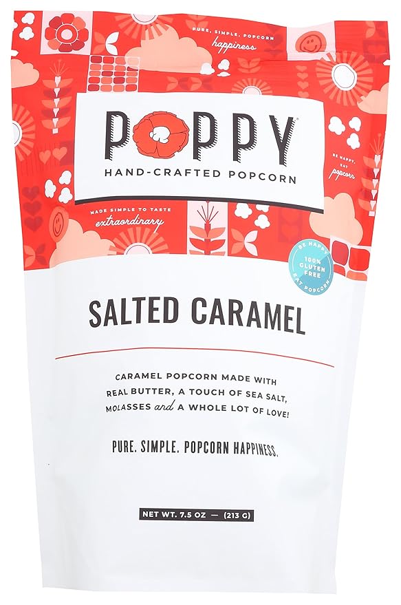 Poppy Salted Caramel Popcorn  7.5 oz