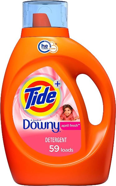 Tide Laundry Detergent April Fresh with Downy 59 Loads  84 oz