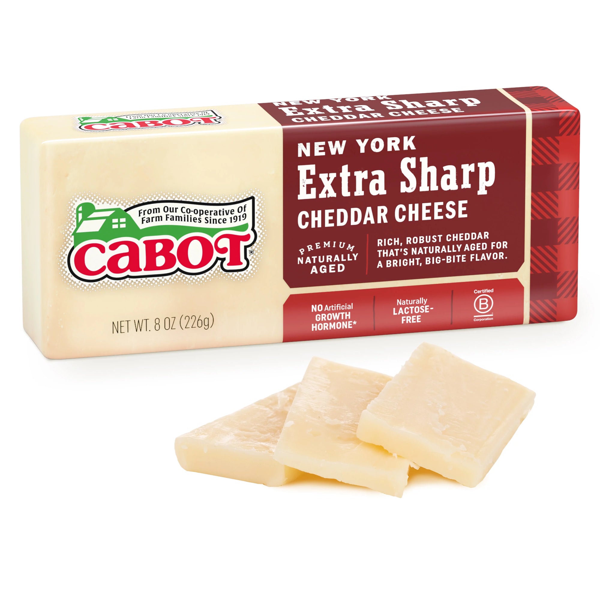 Cabot NY White Extra Sharp Cheddar Cheese 8 oz