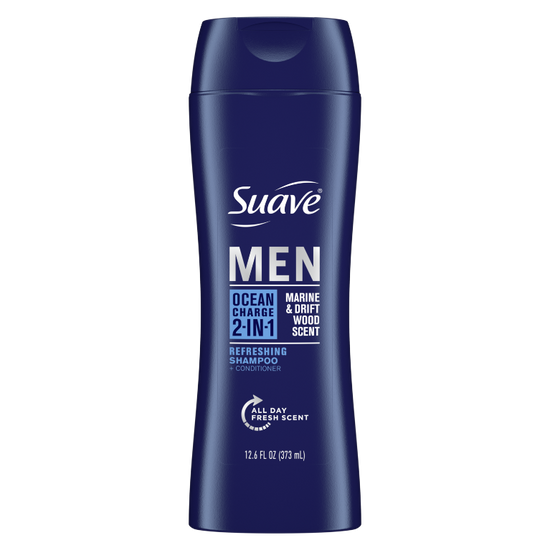 Suave Men Ocean Charge 2 in 1 Shampoo & Conditioner  28 oz