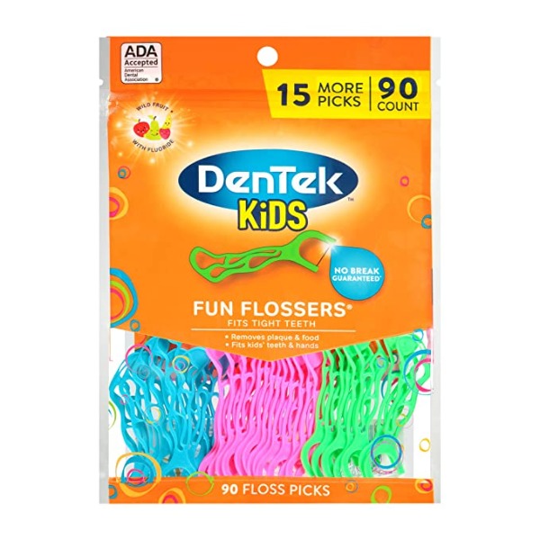 Dentek Kids Fun Flossers 90 ct