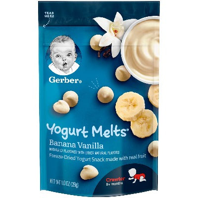 Gerber Snacks Yogurt Melts Banana Vanilla  1 oz