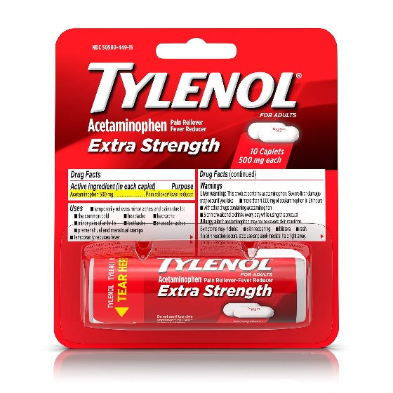 Tylenol Extra Strength  500 mg 10 ct