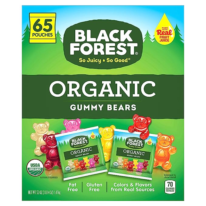 Black Forest Organic Gummy Bears  65 ct