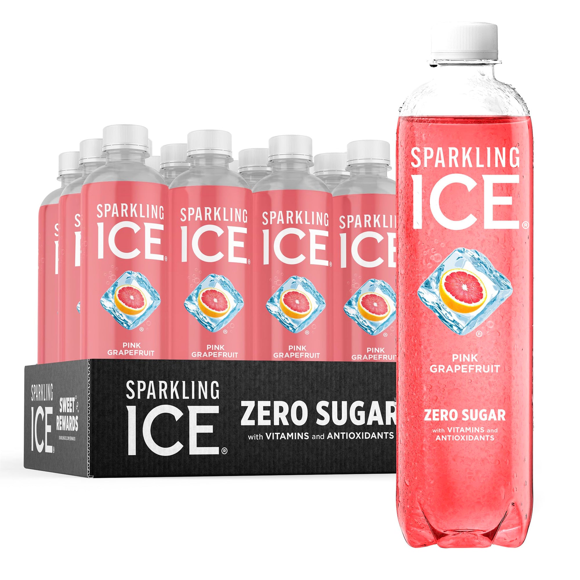 Sparkling Ice Zero Sugar Pink Grapefruit 17 oz 12 pk