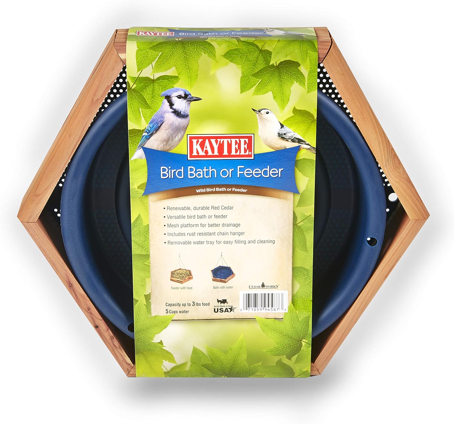 Kaytee Hanging Bird Bath or Feeder