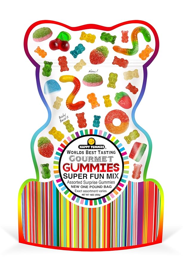 Happy Yummies Super Gummy Mix 16 oz