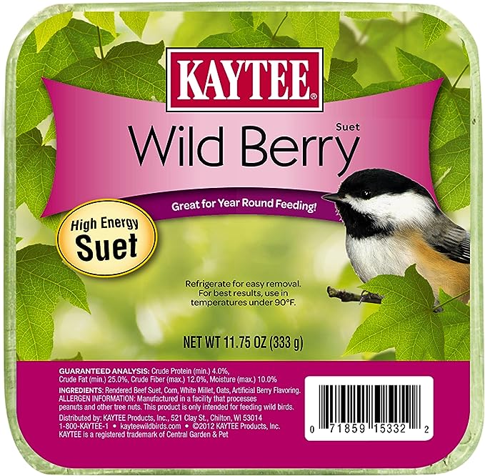 Kaytee Wild Berry High Energy Bird Suet  11.75  oz