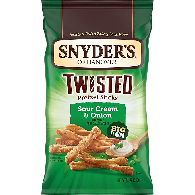 Snyder's Twisted Pretzel Sticks Sour Cream & Onion 12 oz