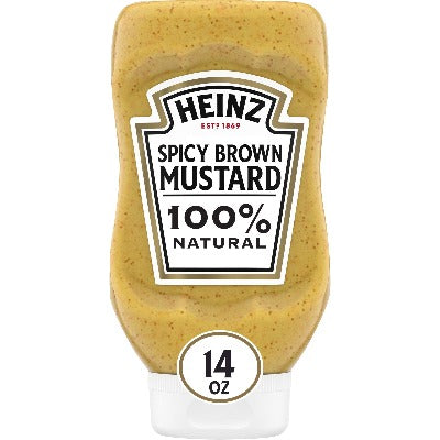 Heinz Spicy Brown Mustard 14 oz